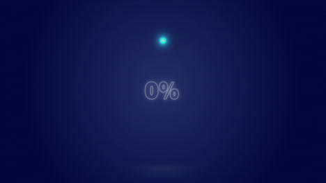 Animation-of-processing-circle-and-percents-over-navy-background