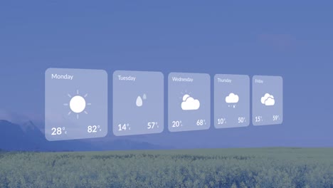 Animation-of-weather-forecast-over-landscape