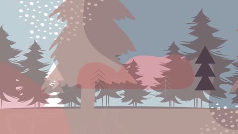 Animation-of-fir-trees-over-shapes