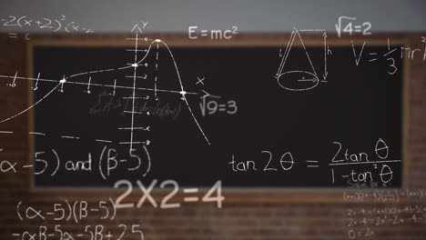 Animation-of-math-formulas-and-symbols-over-blackboard