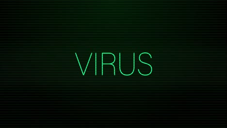 Animation-of-interference-over-virus-text-on-black-background
