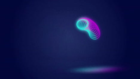 Animation-Von-Neonkreisen-über-Der-Datenverarbeitung-Auf-Einem-Digitalen-Marinebildschirm