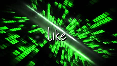 Animation-of-like-over-green-disco-lights