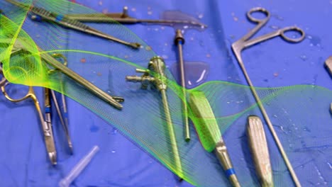 Animation-of-green-shapes-over-surgical-instruments