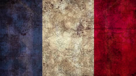 Animación-De-Formas-Sobre-La-Bandera-De-Francia