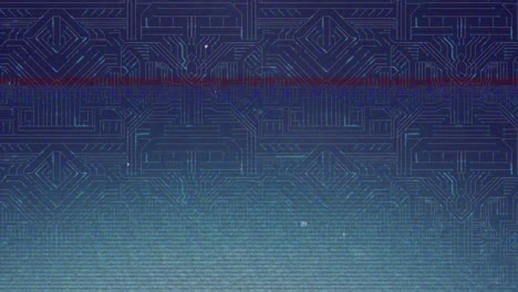 Digitale-Animation-Von-Mikroprozessorverbindungen-Vor-Datenverarbeitung-Auf-Blauem-Hintergrund