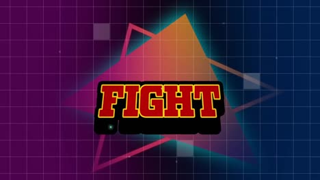 Animation-of-fight-text-over-shapes