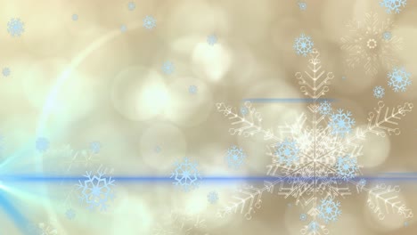 Animación-De-Puntos-De-Luz-Sobre-La-Nieve-Que-Cae