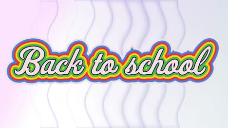 Animation-of-back-to-school-text-over-lines-on-white-background