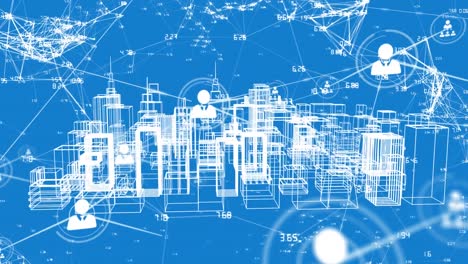 Animation-of-network-of-connections-over-digital-cityscape