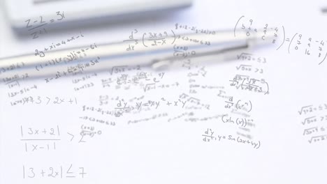 Animation-of-pen-over-mathematical-equations