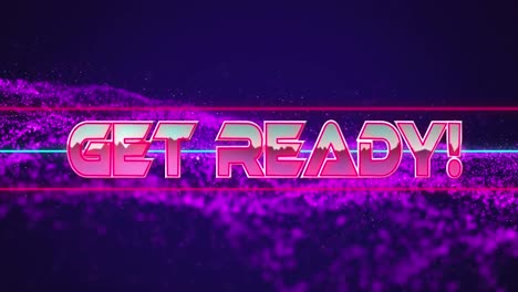 Animation-of-game-over-text-in-metallic-pink-cyber-monday-with-banner-over-red-light-spots