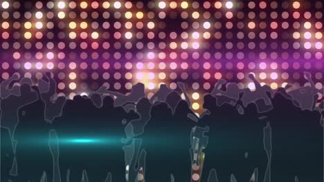 Animation-of-light-spots-over-people-dancing