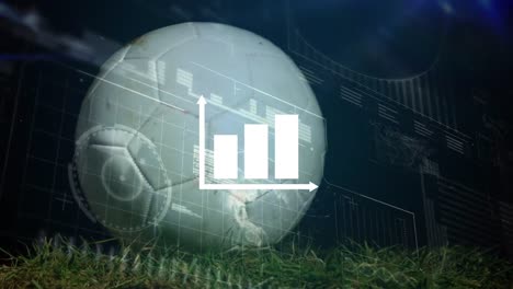 Animation-Der-Datenverarbeitung-über-Fußball