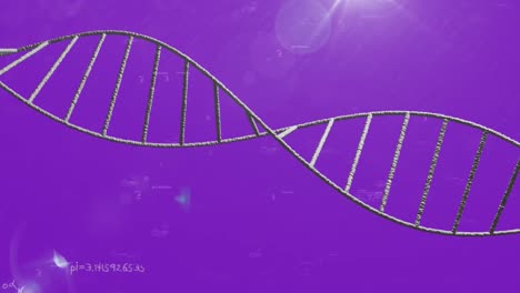 Animation-Von-Lichtpunkten-über-Dem-DNA-Strang