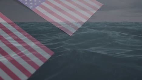 Animation-of-sea-over-flag-of-usa