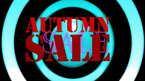 Animation-of-autumn-sale-text-over-circles