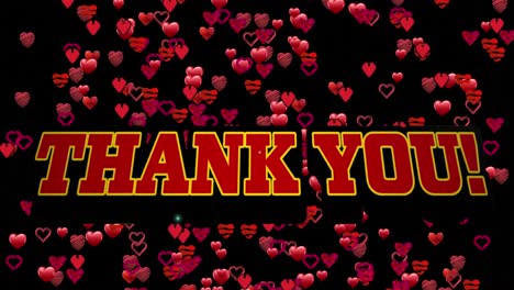 Animation-of-thank-you-text-over-heart-on-dark-background