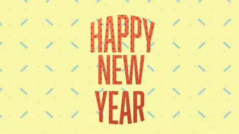 Animation-of-shapes-over-happy-new-year-text