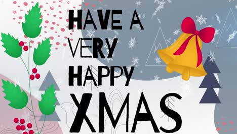 Animation-of-snow-falling-over-merry-christmas-text