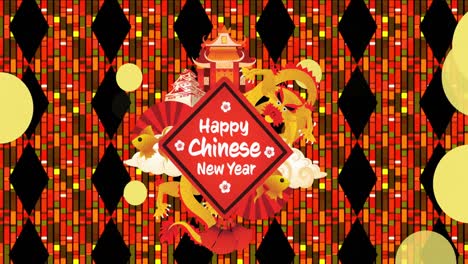 Animación-De-Decoraciones-Chinas-Sobre-Texto-De-Feliz-Año-Nuevo-Chino