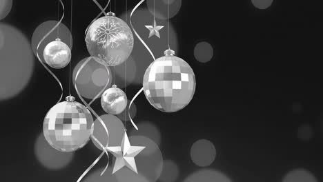 Animation-of-spots-over-christmas-baubles