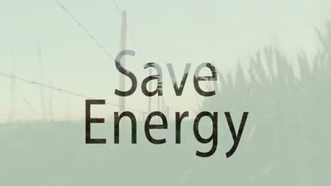 Animation-Des-Textes-„Energie-Sparen“-über-Der-Landschaft