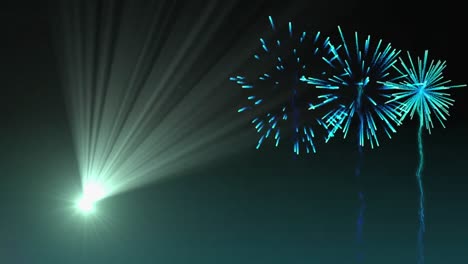 Animation-of-lights-and-fireworks-in-black-space