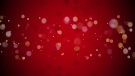 Animation-Von-Lichtpunkten-Auf-Rotem-Hintergrund