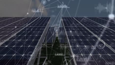 Animación-De-Red-De-Conexiones-Con-Procesamiento-De-Datos-Sobre-Paneles-Solares-Y-Turbinas-Eólicas.