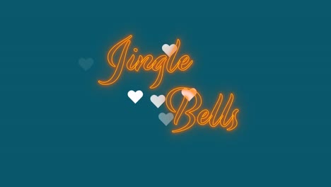 Animation-Von-Jingle-Bells-Text-über-Herzen