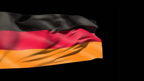 Animation-of-flag-of-germany-over-fireworks-on-black-background