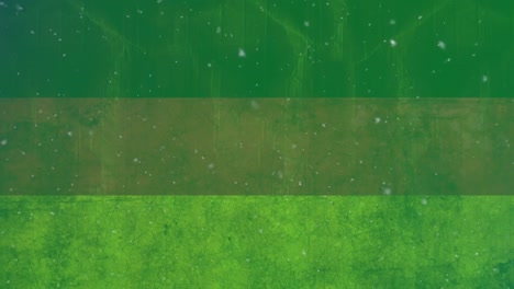 Animation-Fallender-Weißer-Moleküle-Auf-Grünem-Hintergrund