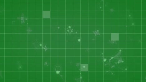 Animation-of-molecules-on-green-background
