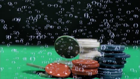 Animation-of-bubbles-falling-over-chips