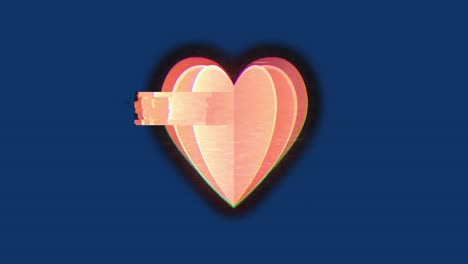 Animation-of-hearts-icon-over-blue-background