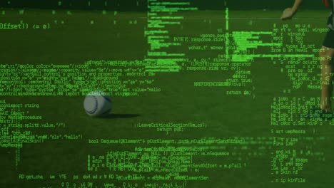 Animation-Der-Datenverarbeitung-über-Kaukasische-Männliche-Fußballspieler