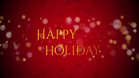 Animation-of-christmas-greetings-text-over-spots-on-red-background