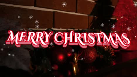 Animation-of-season's-greetings-text-over-christmas-tree