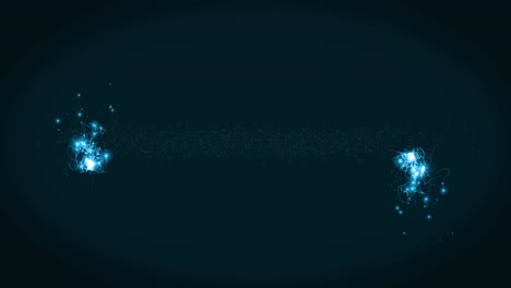 Animation-Blau-Leuchtender-Lichter-Auf-Schwarzem-Hintergrund