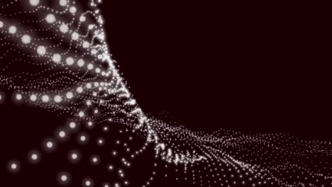 Animation-of-white-moving-glowing-wave-over-black-background