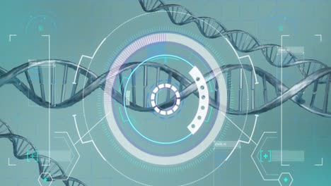 Animation-Des-Scope-Scannens-über-DNA-Stränge