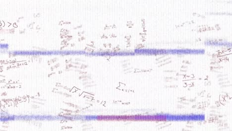 Animation-of-interference-over-mathematical-equations-on-white-background