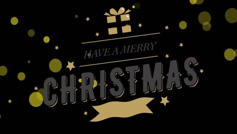 Animation-of-merry-christmas-text-over-spots