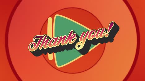 Animation-of-thank-you-text-over-shapes