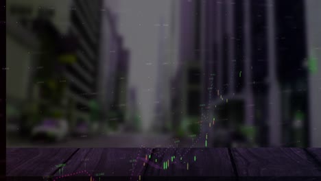 Animation-of-data-processing-over-cityscape