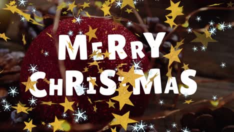 Animation-of-christmas-greetings-text-over-stars-and-christmas-decorations