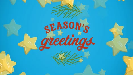Animation-of-christmas-greetings-text-and-christmas-decoration