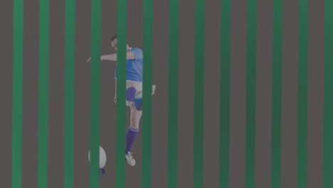 Animation-Eines-Kaukasischen-Rugbyspielers-über-Linien