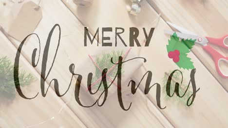 Animation-of-christmas-greetings-text-over-decorations